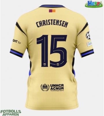 Barcelona Andreas Christensen #15 Bortatröja 2025-26 Kortärmad